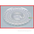 Round plastic party food trays
